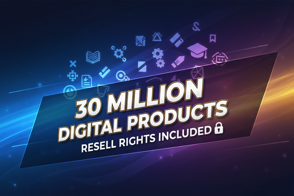 30MILLION+TOP DIGITAL PRODUCTS WITH RESELL RIGHTS